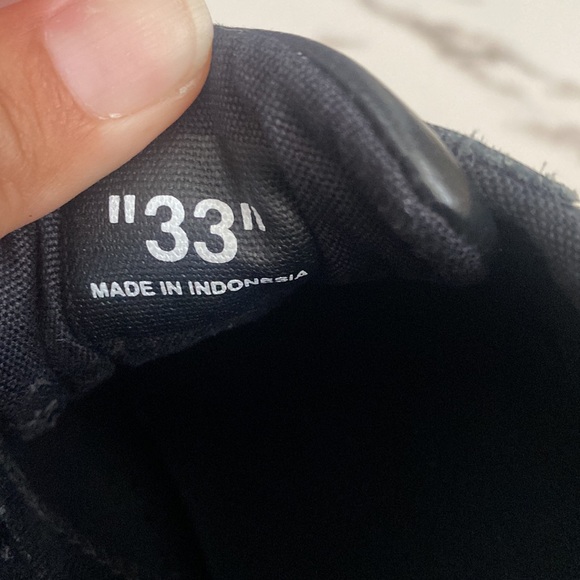 Off-White Black Vulcanized Sneakers Size 33” - Picture 7 of 8